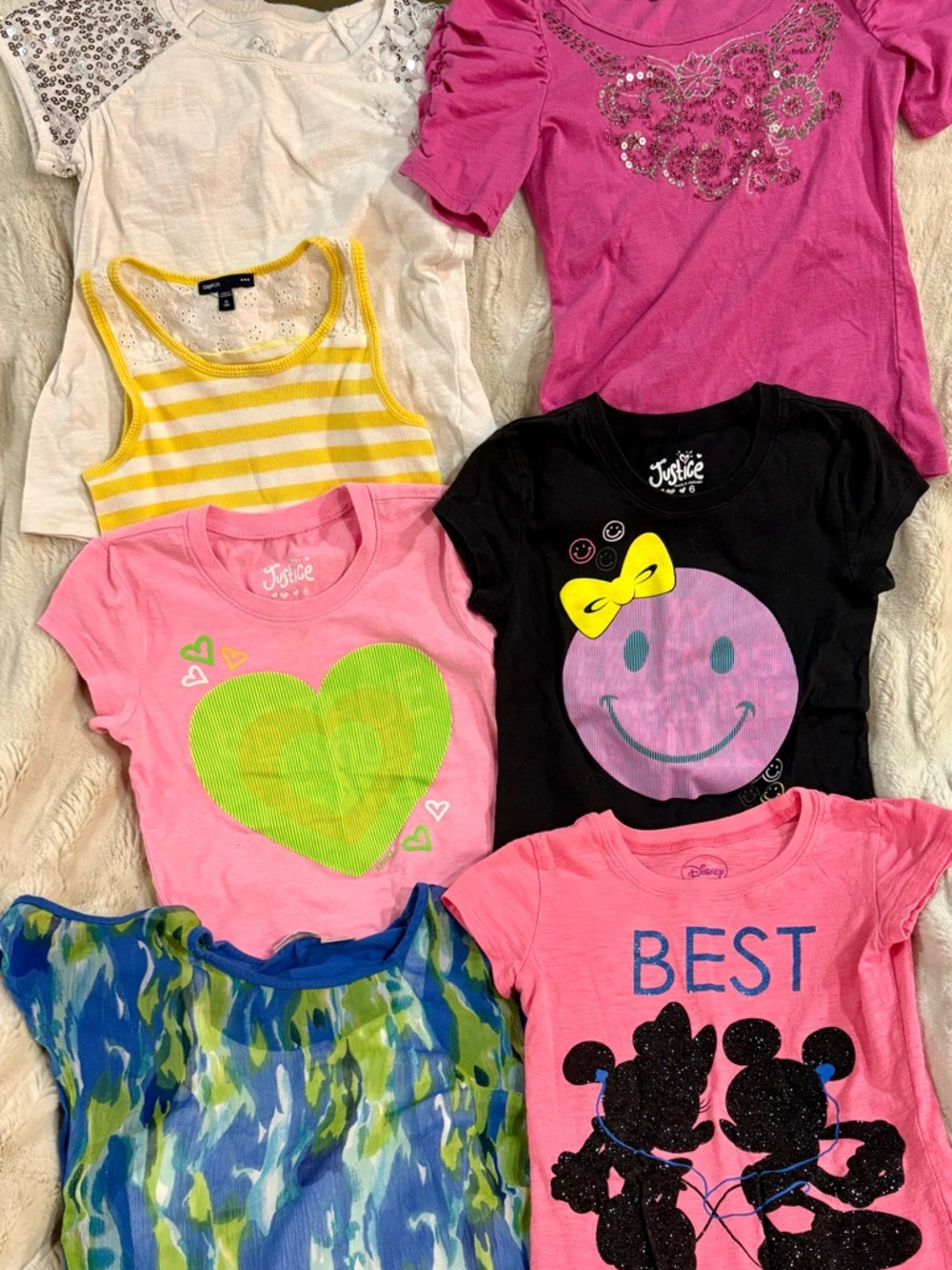 Lot of Girl’s Tops Disney, Justice, Gap & more.